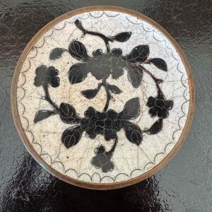 Vintage Chinese Cloisonné Trinket Dish Mid 20th Century